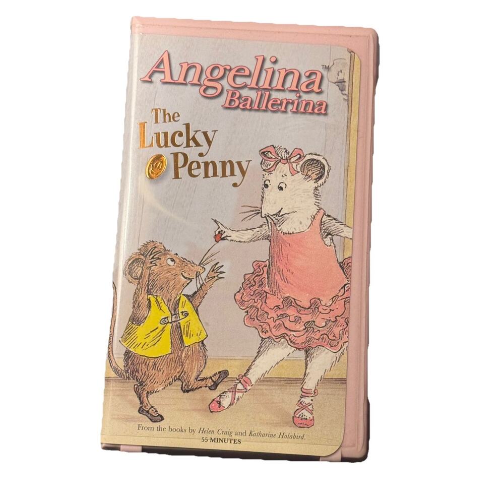 Nick Jr Angelina Ballerina Lucky Penny VHS Video Tape Clamshell Case Nickelodeon